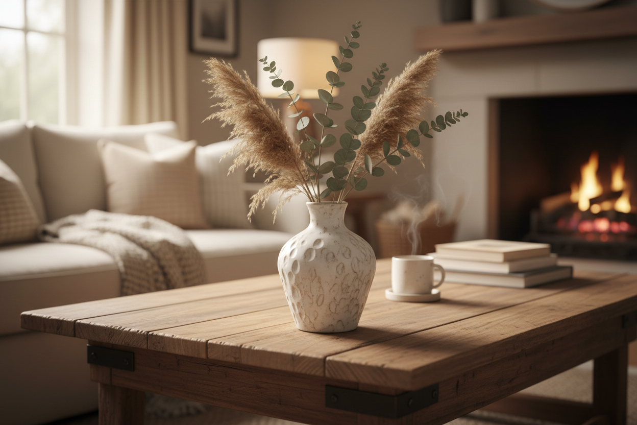 테이블 위 제품 디테일 컷, 실생활 사용 장면 